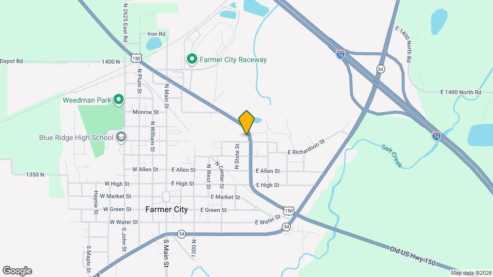 619 E Dodge St Map and Location Details