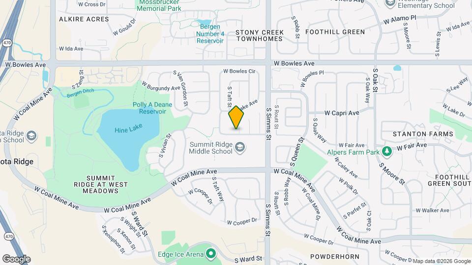 6111 S Tabor St Mapa y Detalles de la Ubicación