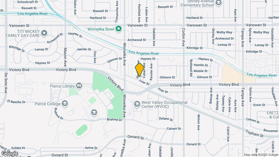 6424 Penfield Ave Map and Location Details
