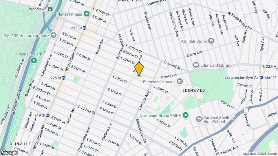 1019A E 229th St Map and Location Details