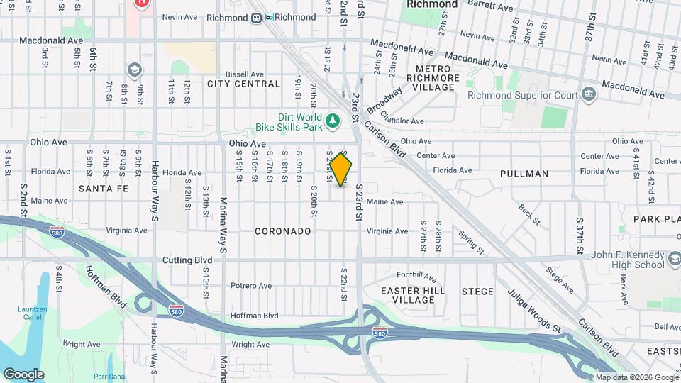 245 S 22nd St, Unit 245 Map and Location Details