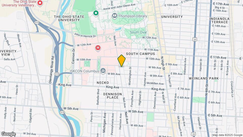 1540 Neil Ave Mapa y Detalles de la Ubicación