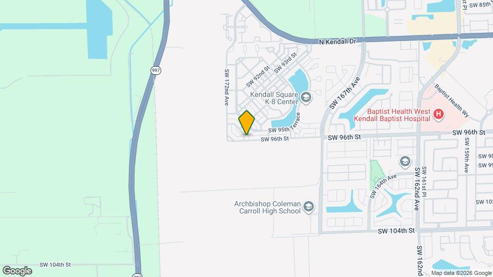 9551 SW 171st Pl Map and Location Details