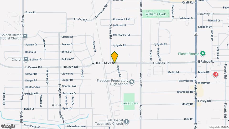 727 E Raines Rd Map and Location Details