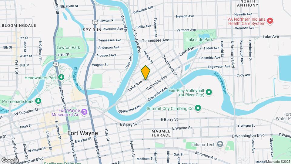 930 Lake Ave Map and Location Details