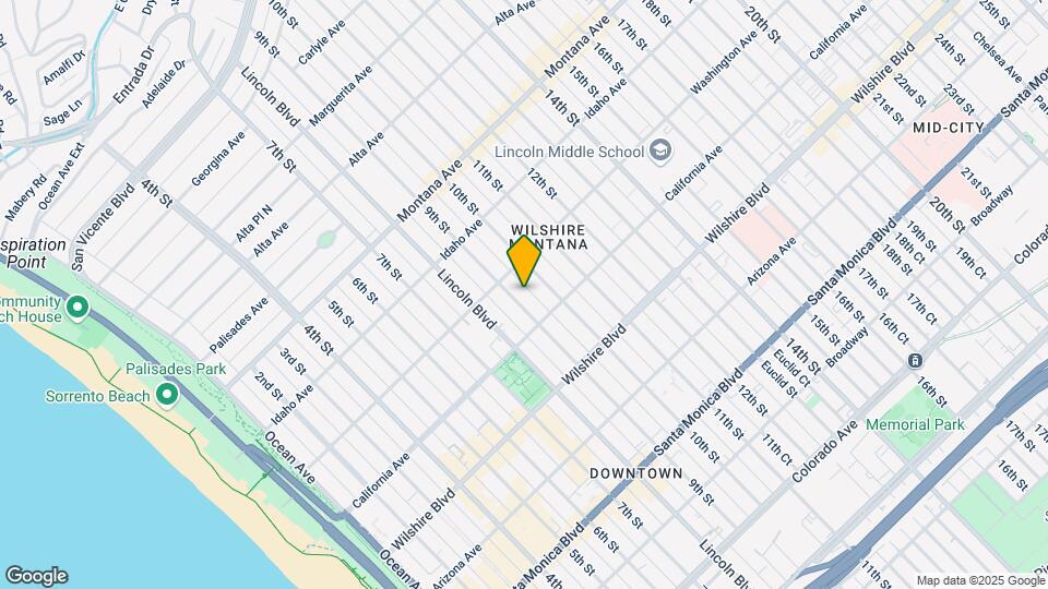 1025 9th St Map and Location Details
