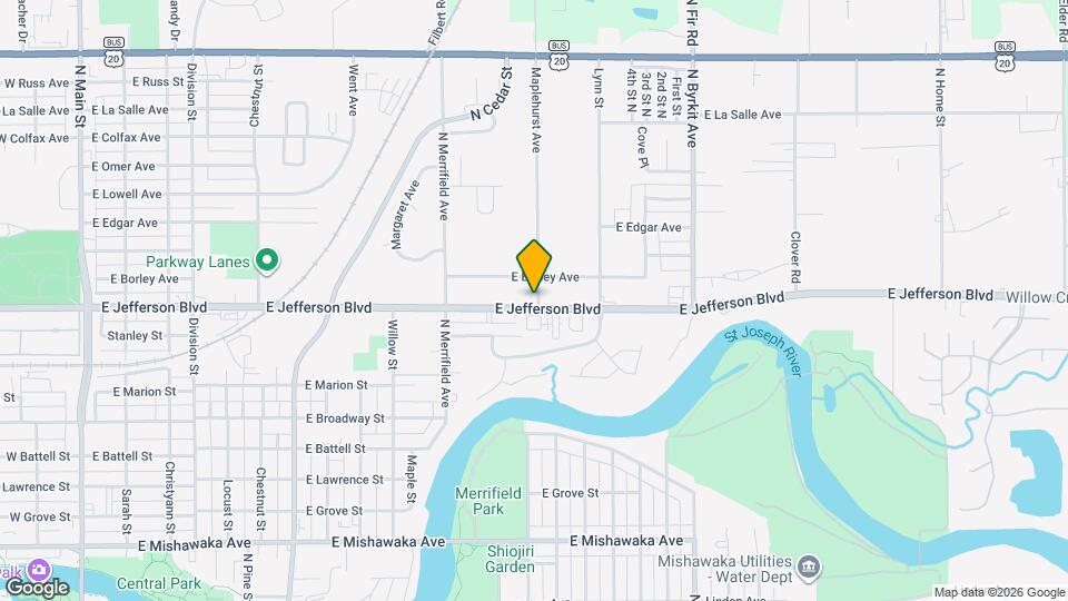 1224 E Jefferson Blvd Map and Location Details