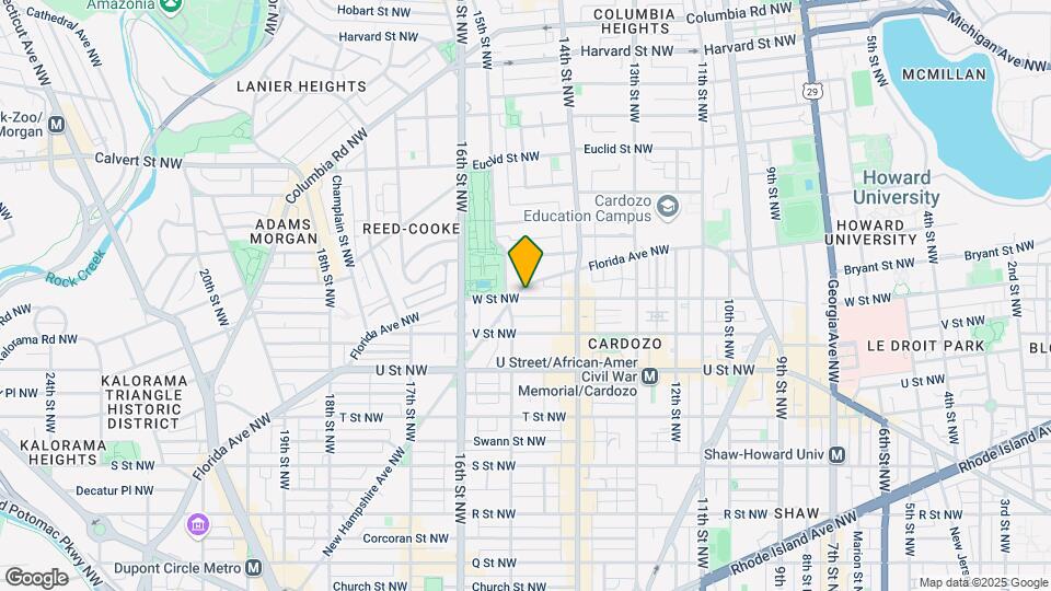 1455 W St NW Map and Location Details