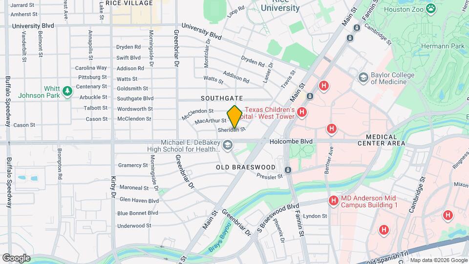 2105 Sheridan St Map and Location Details