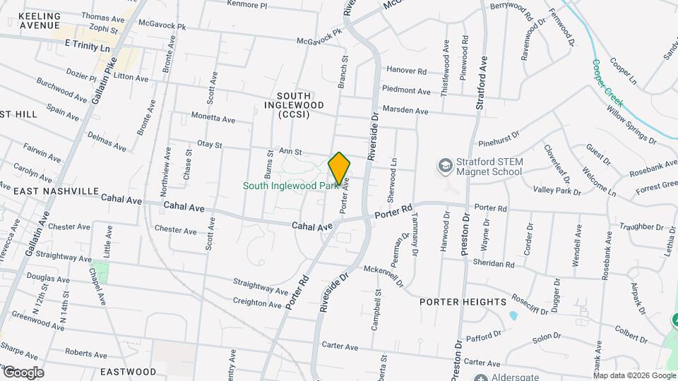 1615 Porter Ave Mapa y Detalles de la Ubicación