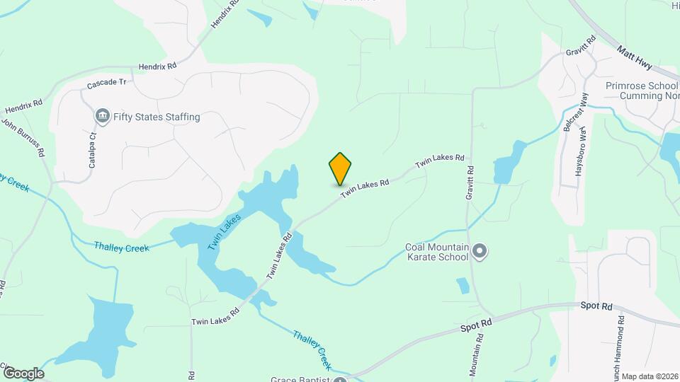 4050 Twin Lakes Rd Map and Location Details