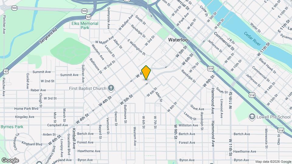 1004 W 5th St Map and Location Details