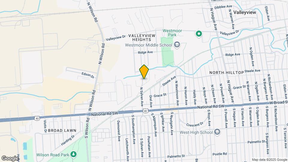 160 N Sylvan Ave Mapa y Detalles de la Ubicación