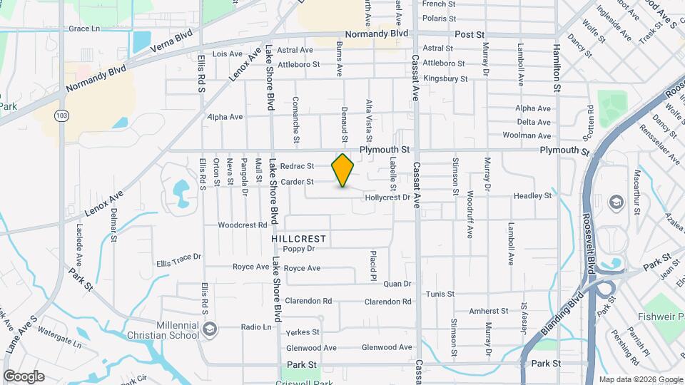 5205 Hollycrest Dr Map and Location Details