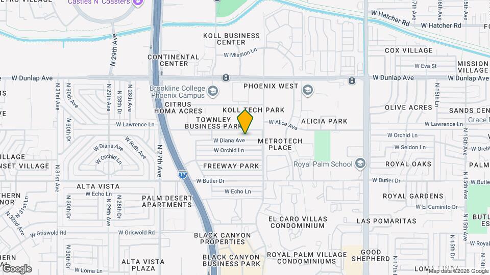 2332 W Diana Ave Map and Location Details