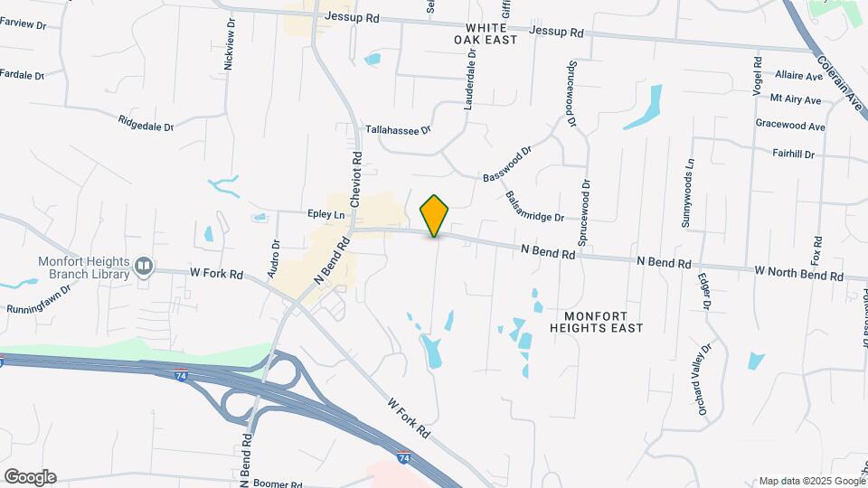 3375 W North Bend Rd Map and Location Details