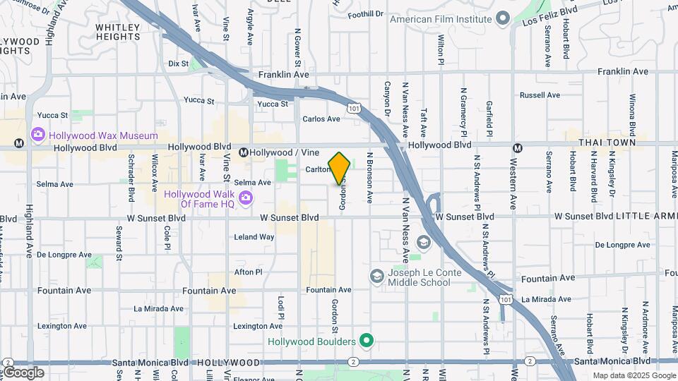 1545 Gordon St Map and Location Details
