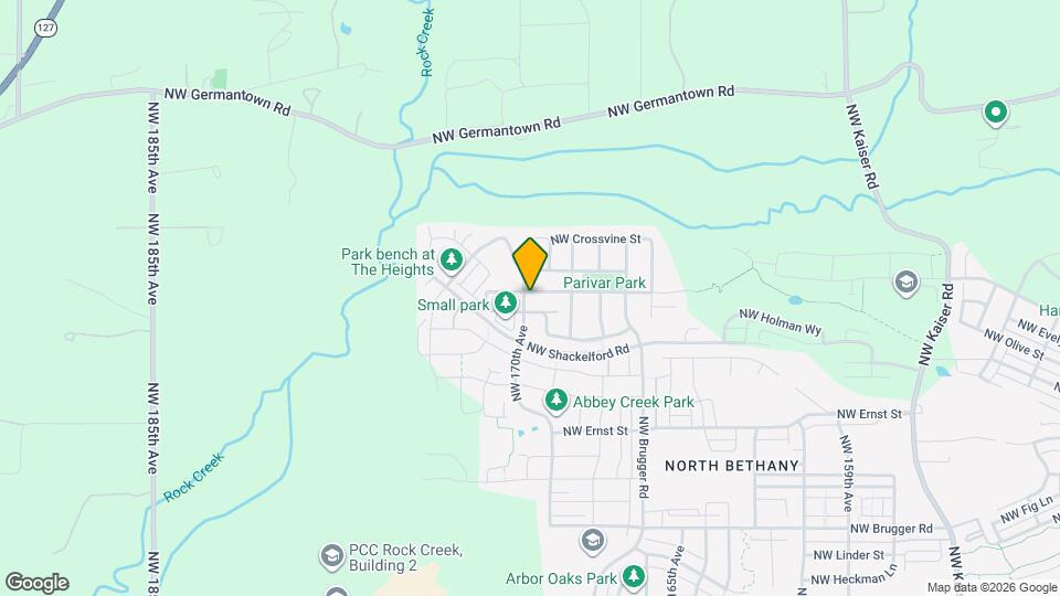 16996 NW Trillium St Map and Location Details