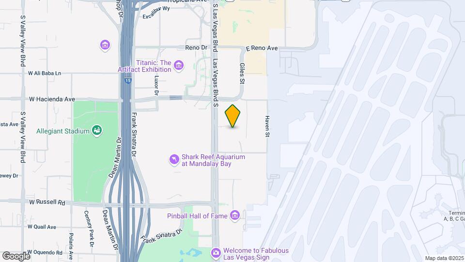 3965 S Las Vegas Blvd Map and Location Details