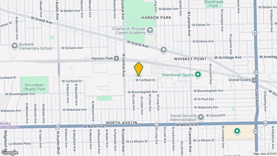 5510 W Cortland St, Unit Garden Map and Location Details