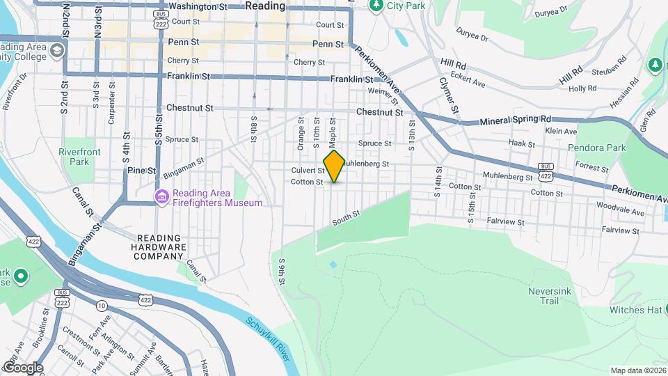 1030 Cotton St Map and Location Details