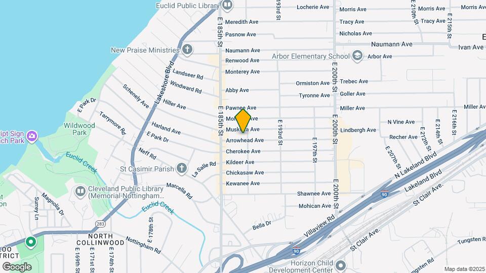 18709 Arrowhead Ave Mapa y Detalles de la Ubicación