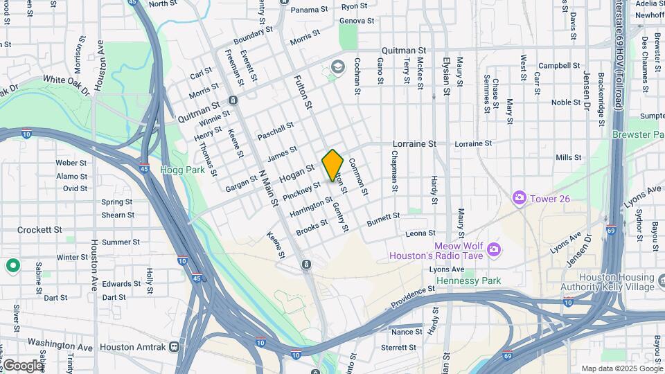 1708 Gentry St Map and Location Details
