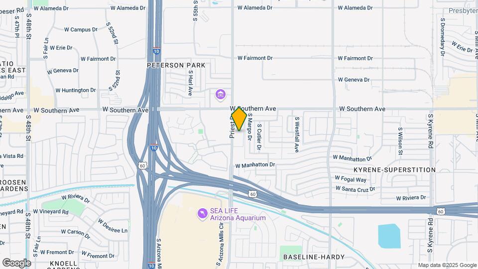 Tempe Villa Map and Location Details
