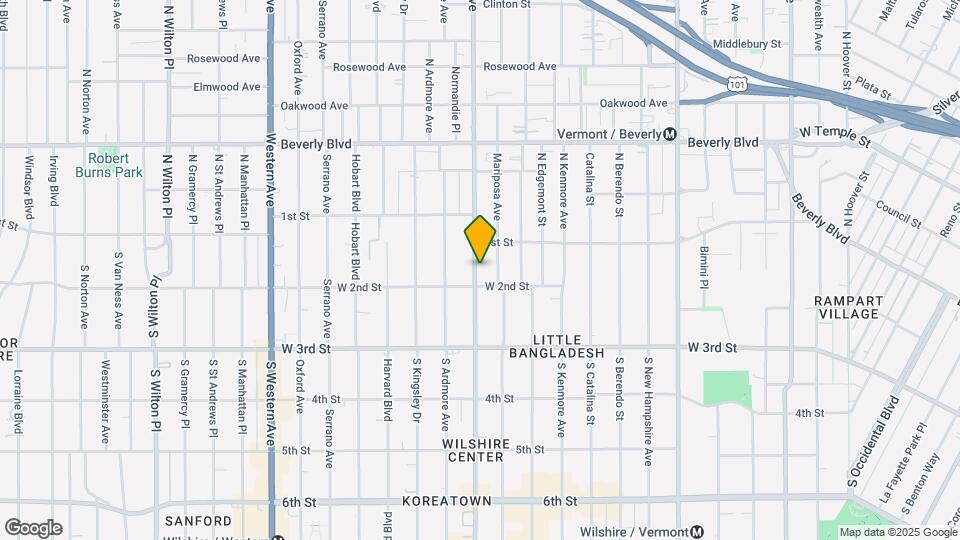 132 Normandie Ave Map and Location Details