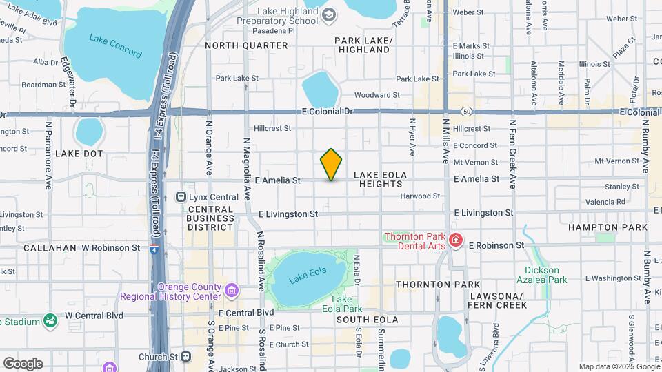 500 E Amelia St Map and Location Details