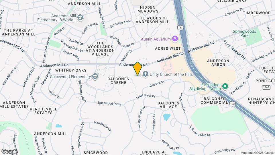 9911 Anderson Mill Rd Map and Location Details