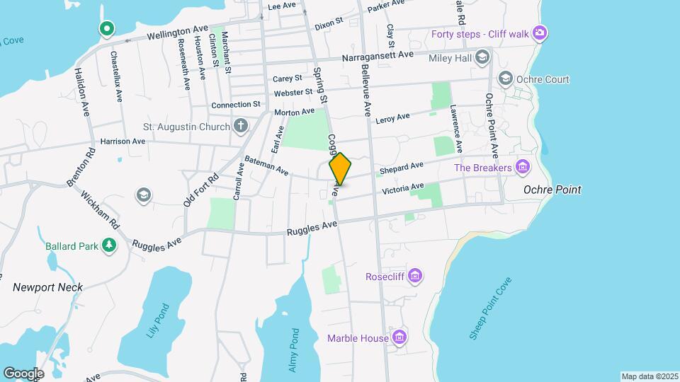 54 Coggeshall Ave Map and Location Details