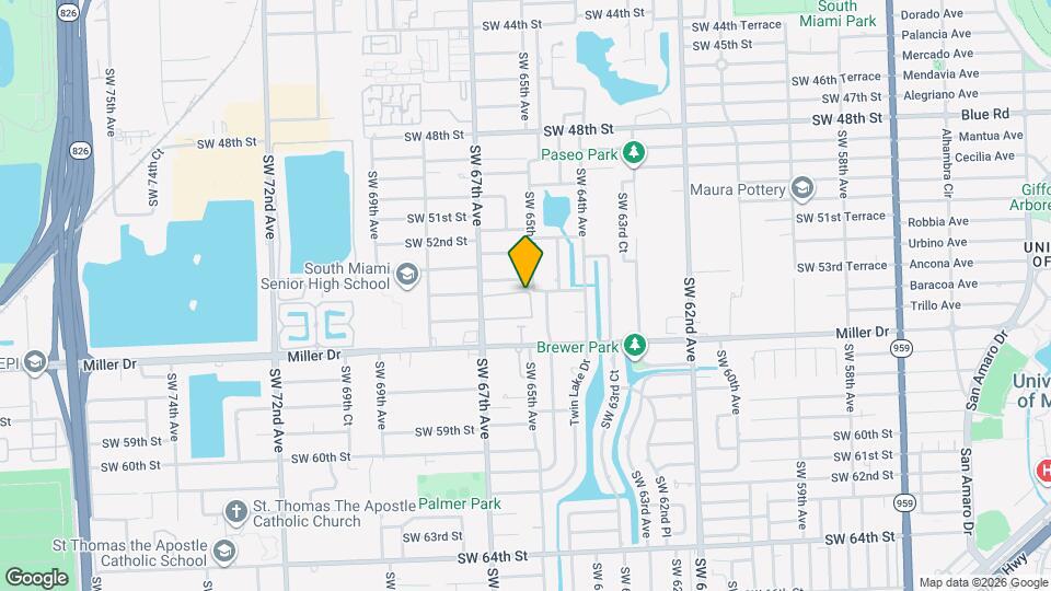 6500 SW 54th Ln Map and Location Details