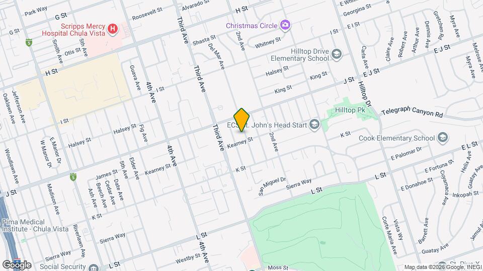 736 Del Mar Ave Map and Location Details