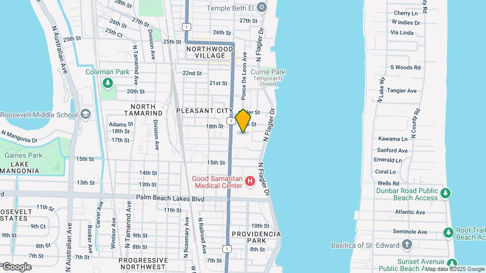 1801 N Flagler Dr, Unit 432 Map and Location Details