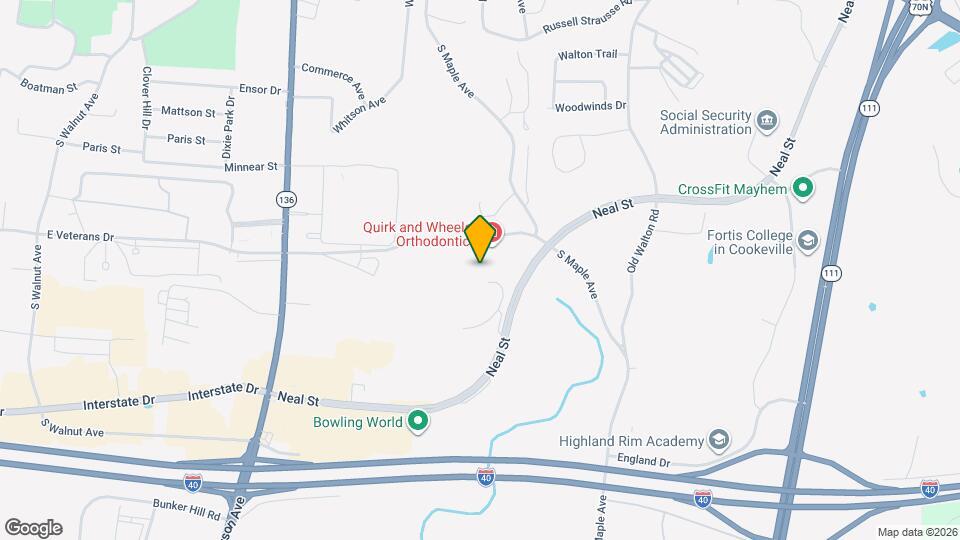 1317 Meridian St Map and Location Details