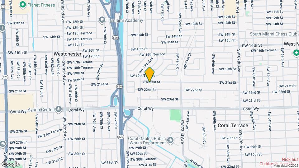 7416 SW 21st St Map and Location Details