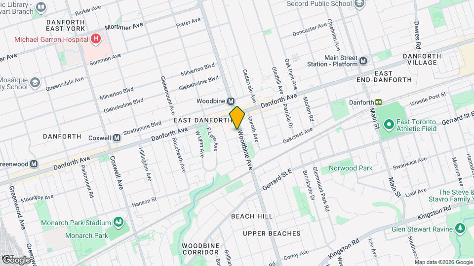 920 Woodbine Ave Map and Location Details