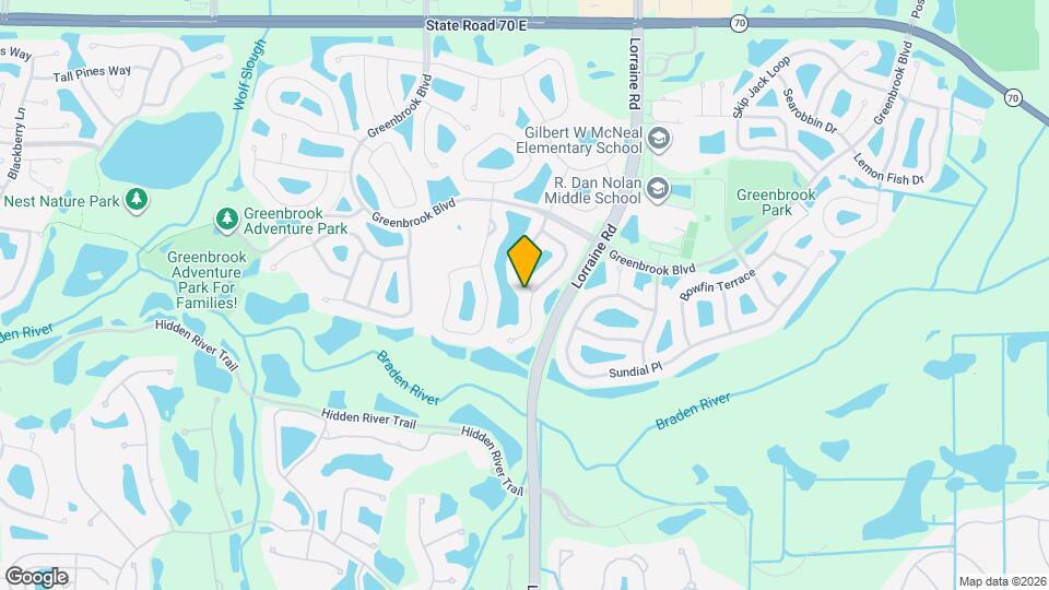 14206 Cattle Egret Pl Map and Location Details