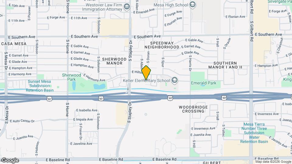 1312 E Hopi Cir Mapa y Detalles de la Ubicación