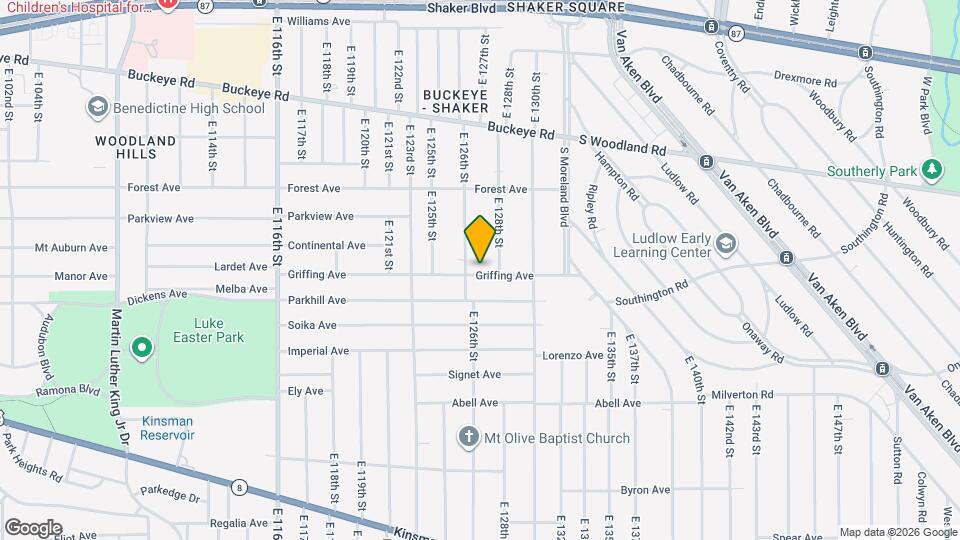 12617 Griffing Ave, Unit UP Map and Location Details