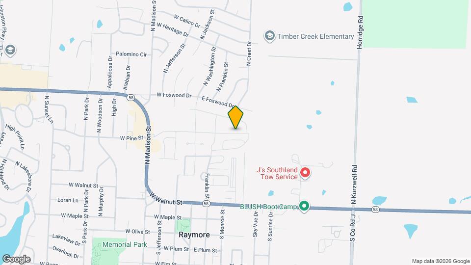 218 E Pine St Map and Location Details