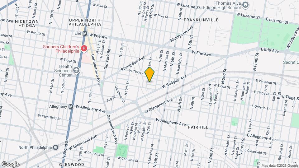 735 W Russell St Mapa y Detalles de la Ubicación