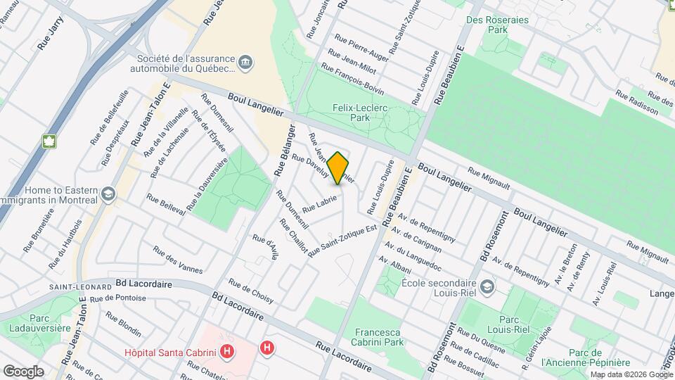 6433-6437 Labrie Rue Map and Location Details