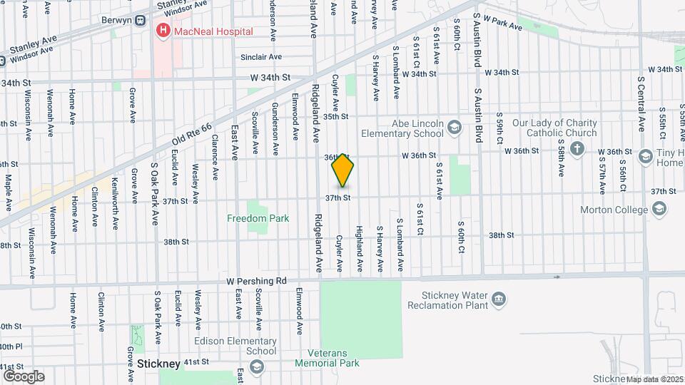3643 Cuyler Ave Map and Location Details