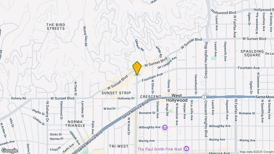 1220 N La Cienega Blvd Map and Location Details
