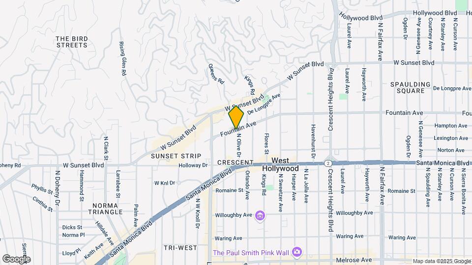 8440 Fountain Ave Map and Location Details