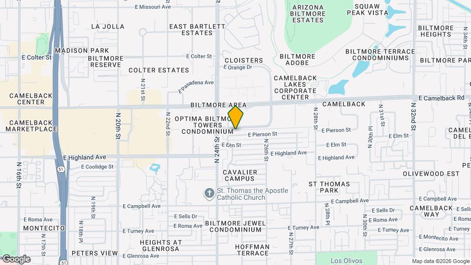 2436 E Pierson St Mapa y Detalles de la Ubicación