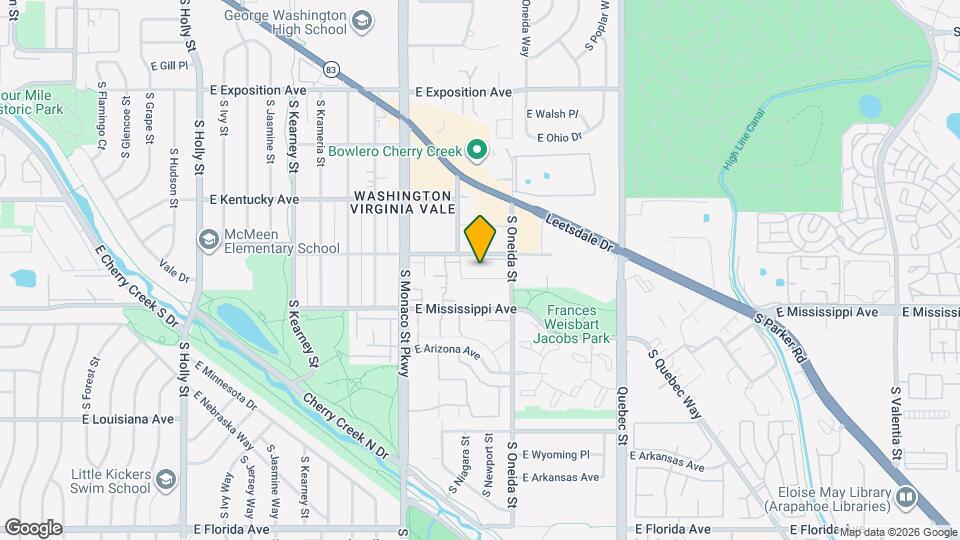 6800 E Tennessee Ave, Unit 473 Map and Location Details