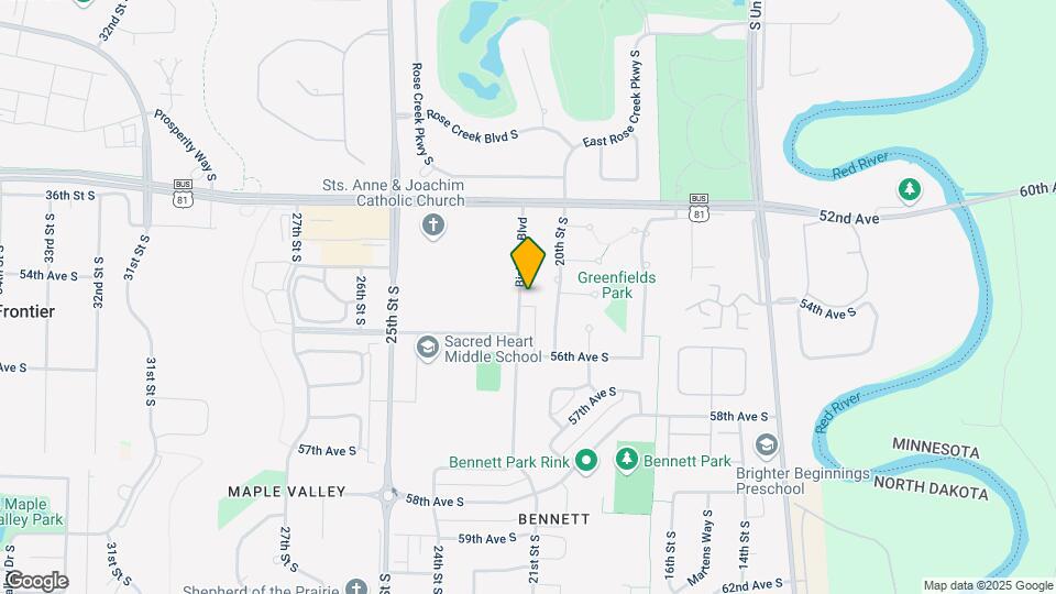 5528 Bishops Blvd S Map and Location Details